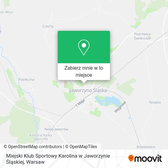 Mapa Miejski Klub Sportowy Karolina w Jaworzynie Śląskiej