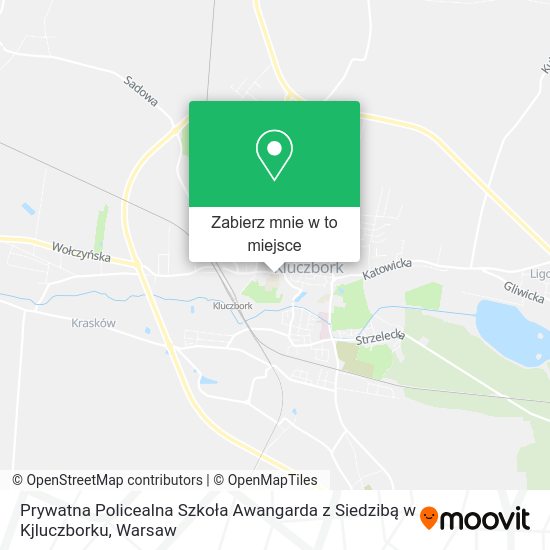 Mapa Prywatna Policealna Szkoła Awangarda z Siedzibą w Kjluczborku