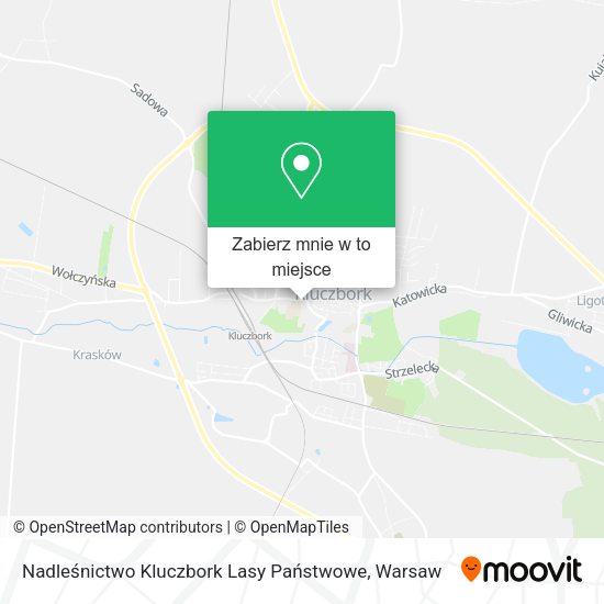 Mapa Nadleśnictwo Kluczbork Lasy Państwowe