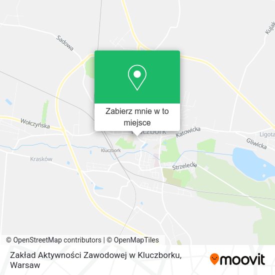 Mapa Zakład Aktywności Zawodowej w Kluczborku