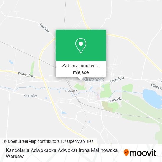 Mapa Kancelaria Adwokacka Adwokat Irena Malinowska