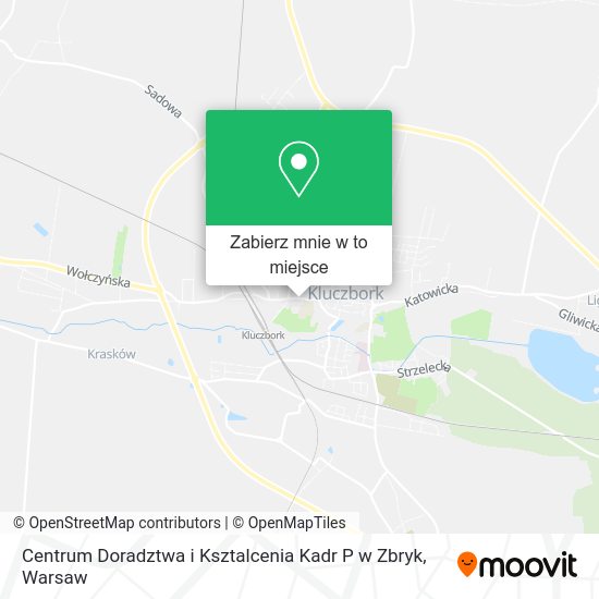 Mapa Centrum Doradztwa i Ksztalcenia Kadr P w Zbryk