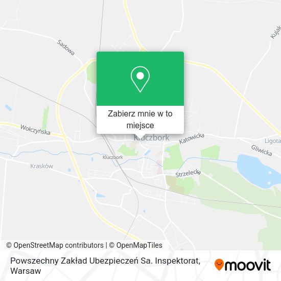 Mapa Powszechny Zakład Ubezpieczeń Sa. Inspektorat