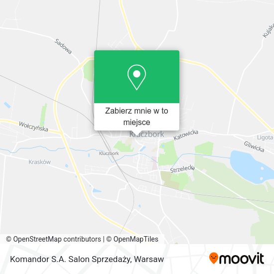 Mapa Komandor S.A. Salon Sprzedaży