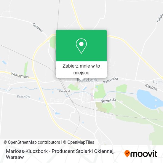 Mapa Marioss-Kluczbork - Producent Stolarki Okiennej