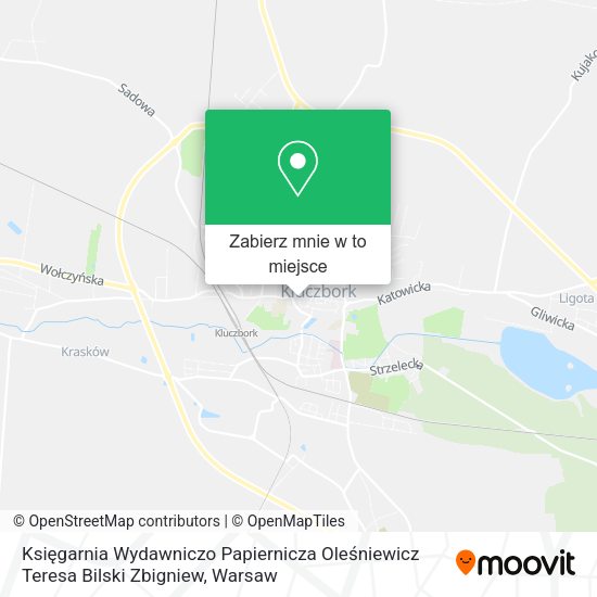 Mapa Księgarnia Wydawniczo Papiernicza Oleśniewicz Teresa Bilski Zbigniew