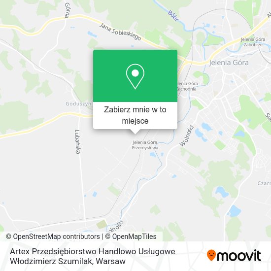 Mapa Artex Przedsiębiorstwo Handlowo Usługowe Włodzimierz Szumilak