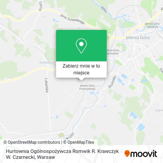 Mapa Hurtownia Ogólnospożywcza Romwik R. Krawczyk W. Czarnecki