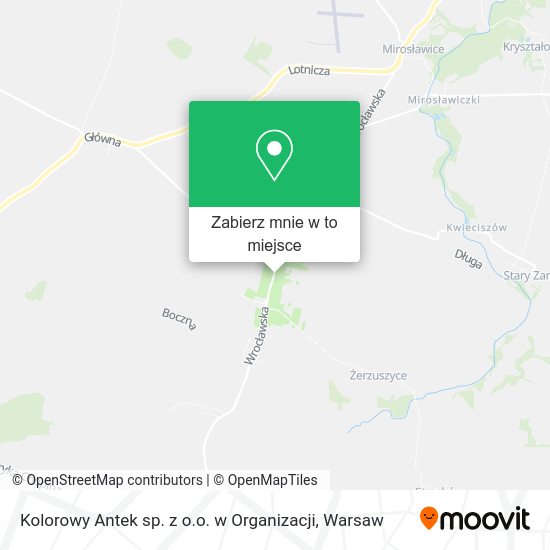 Mapa Kolorowy Antek sp. z o.o. w Organizacji