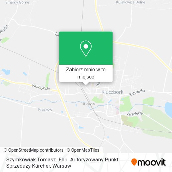 Mapa Szymkowiak Tomasz. Fhu. Autoryzowany Punkt Sprzedaży Kärcher