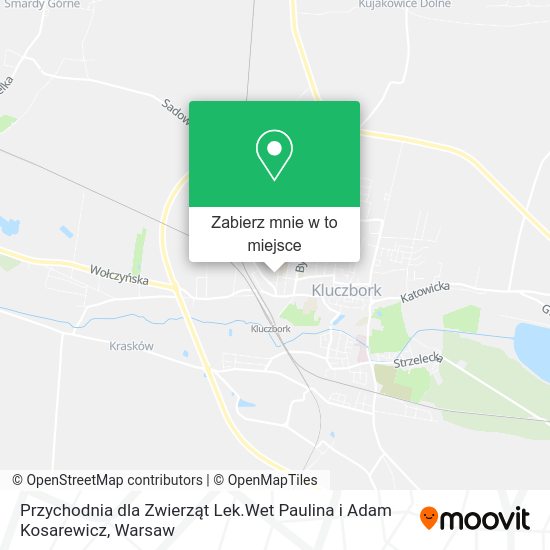 Mapa Przychodnia dla Zwierząt Lek.Wet Paulina i Adam Kosarewicz