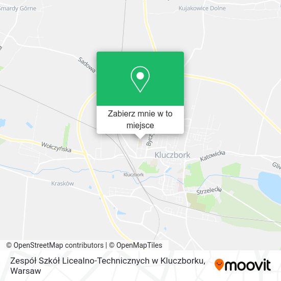 Mapa Zespół Szkół Licealno-Technicznych w Kluczborku