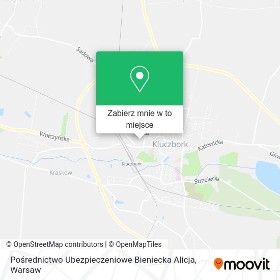 Mapa Pośrednictwo Ubezpieczeniowe Bieniecka Alicja