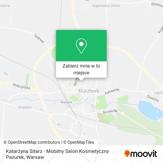 Mapa Katarzyna Sitarz - Mobilny Salon Kosmetyczny Pazurek