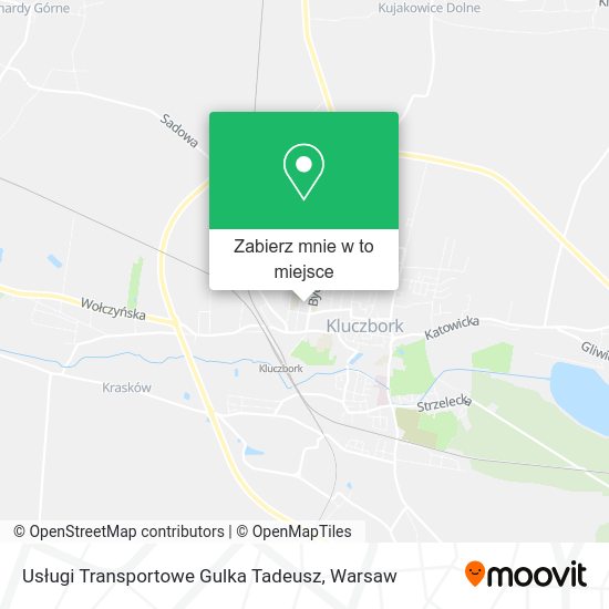 Mapa Usługi Transportowe Gulka Tadeusz