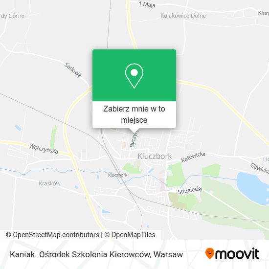 Mapa Kaniak. Ośrodek Szkolenia Kierowców