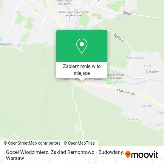 Mapa Gocel Włodzimierz. Zakład Remontowo - Budowlany