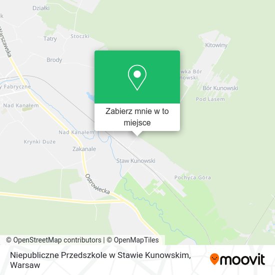 Mapa Niepubliczne Przedszkole w Stawie Kunowskim