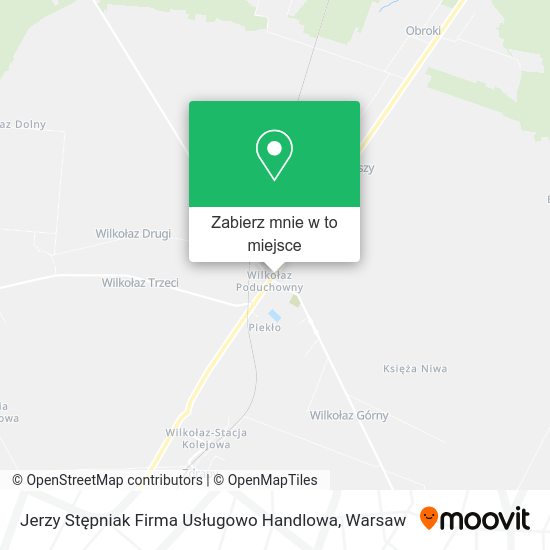 Mapa Jerzy Stępniak Firma Usługowo Handlowa