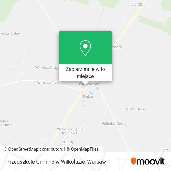 Mapa Przedszkole Gminne w Wilkołazie