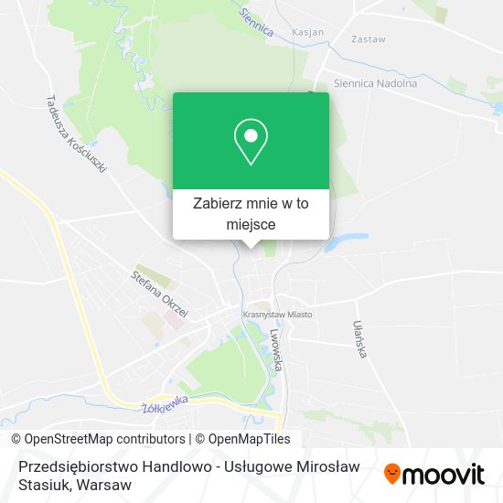 Mapa Przedsiębiorstwo Handlowo - Usługowe Mirosław Stasiuk