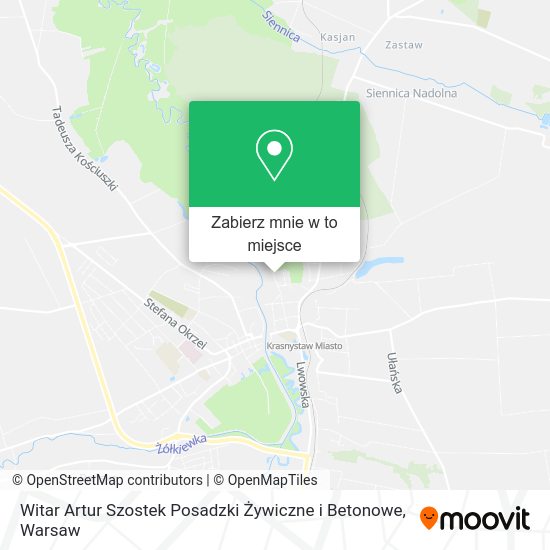 Mapa Witar Artur Szostek Posadzki Żywiczne i Betonowe