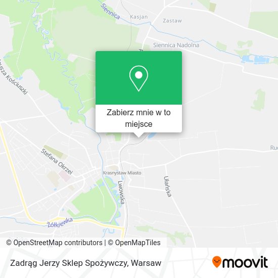 Mapa Zadrąg Jerzy Sklep Spożywczy