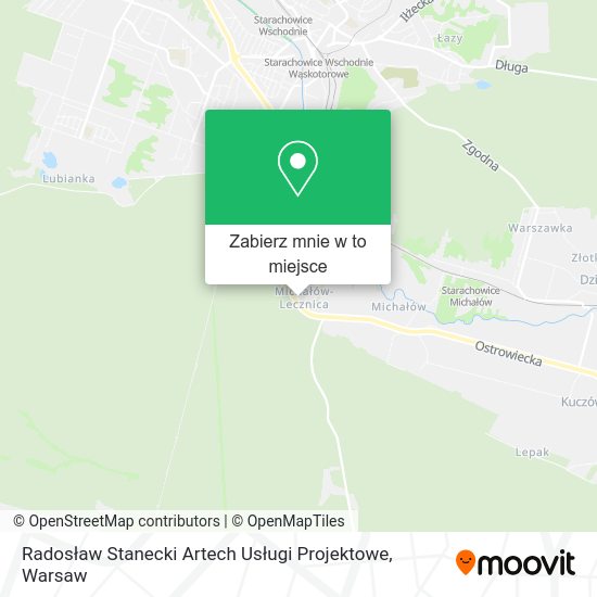 Mapa Radosław Stanecki Artech Usługi Projektowe