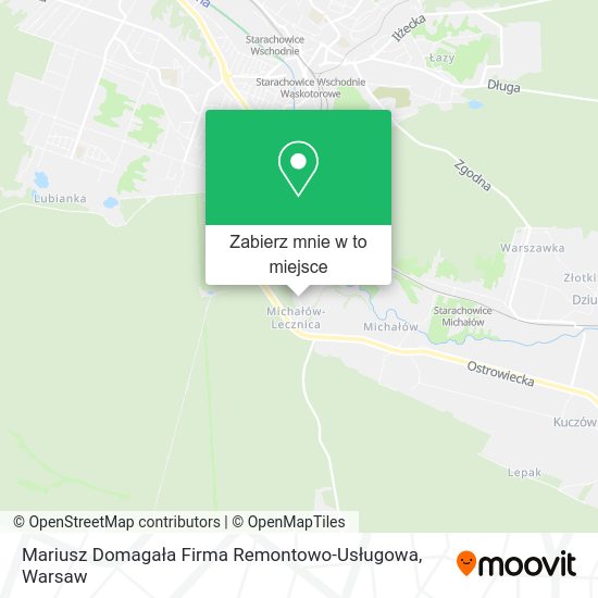 Mapa Mariusz Domagała Firma Remontowo-Usługowa