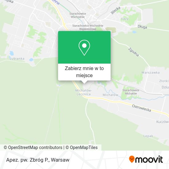 Mapa Apez. pw. Zbróg P.