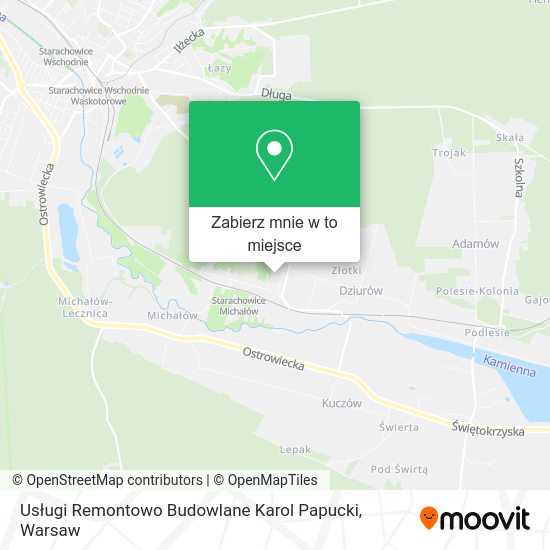 Mapa Usługi Remontowo Budowlane Karol Papucki