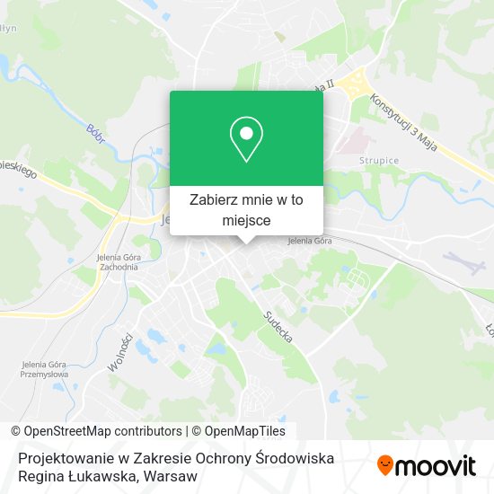 Mapa Projektowanie w Zakresie Ochrony Środowiska Regina Łukawska