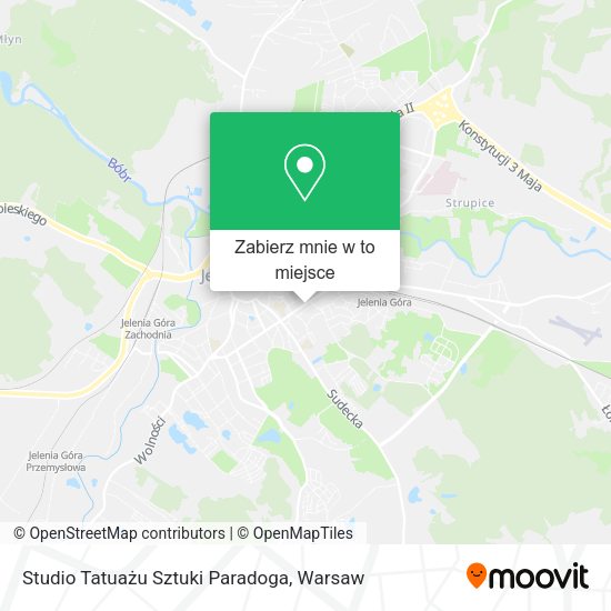 Mapa Studio Tatuażu Sztuki Paradoga