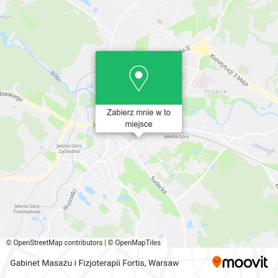 Mapa Gabinet Masażu i Fizjoterapii Fortis