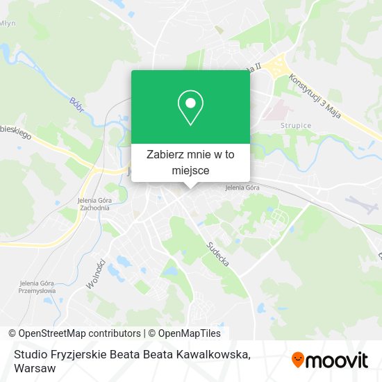 Mapa Studio Fryzjerskie Beata Beata Kawalkowska