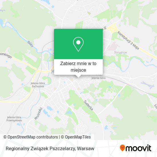 Mapa Regionalny Związek Pszczelarzy