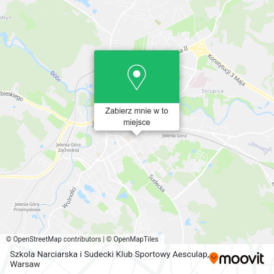 Mapa Szkola Narciarska i Sudecki Klub Sportowy Aesculap