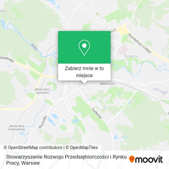 Mapa Stowarzyszenie Rozwoju Przedsiębiorczości i Rynku Pracy