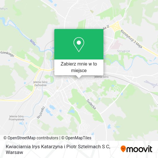 Mapa Kwiaciarnia Irys Katarzyna i Piotr Sztelmach S C