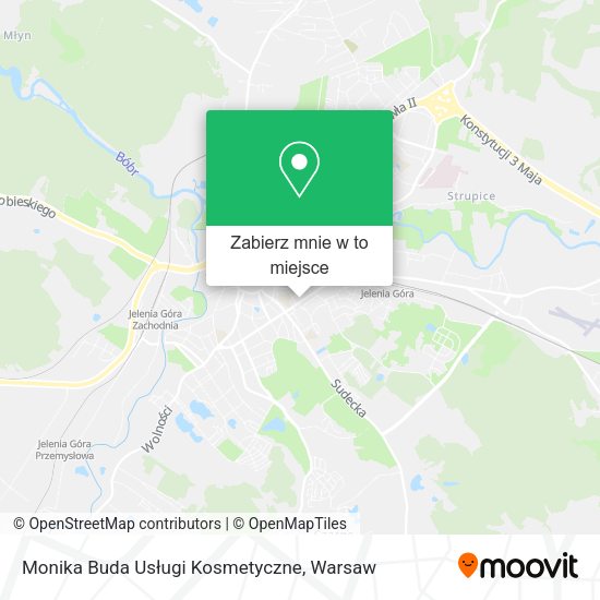 Mapa Monika Buda Usługi Kosmetyczne