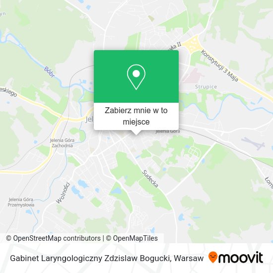 Mapa Gabinet Laryngologiczny Zdzislaw Bogucki