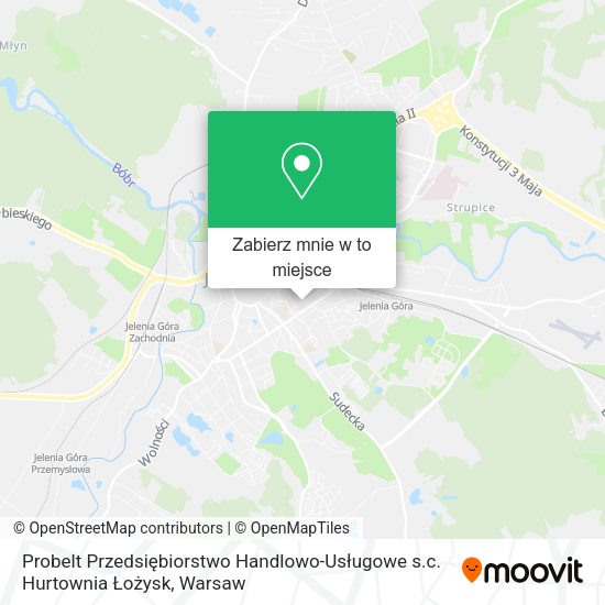 Mapa Probelt Przedsiębiorstwo Handlowo-Usługowe s.c. Hurtownia Łożysk