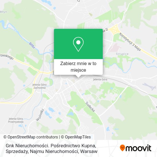 Mapa Gnk Nieruchomości. Pośrednictwo Kupna, Sprzedaży, Najmu Nieruchomości