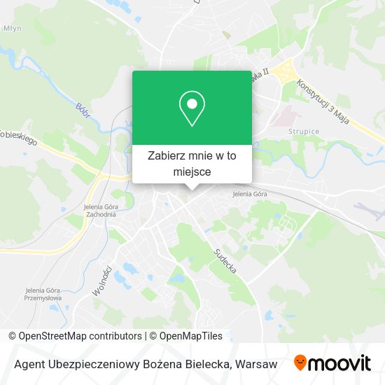 Mapa Agent Ubezpieczeniowy Bożena Bielecka