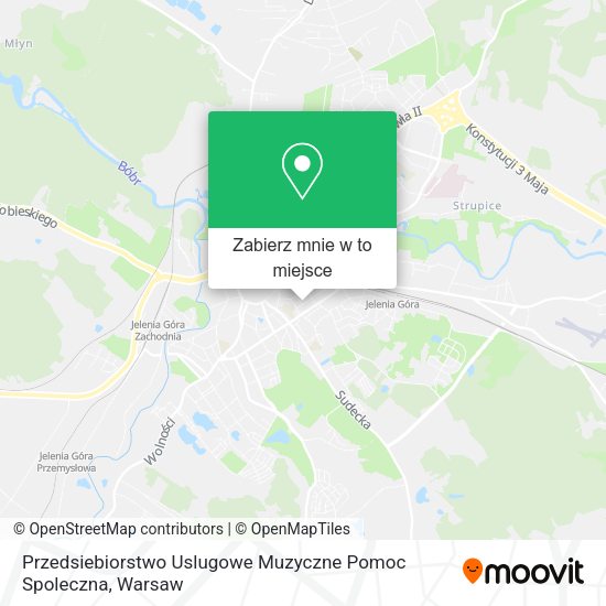 Mapa Przedsiebiorstwo Uslugowe Muzyczne Pomoc Spoleczna