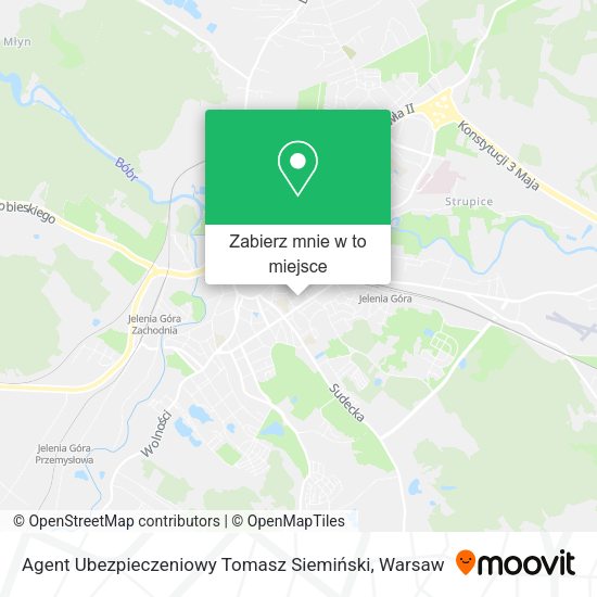 Mapa Agent Ubezpieczeniowy Tomasz Siemiński