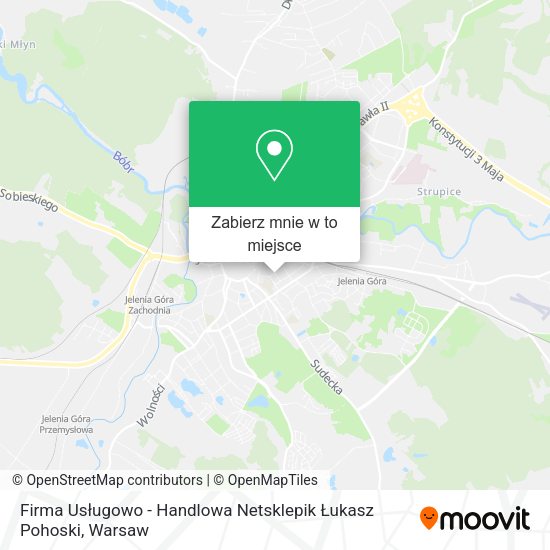 Mapa Firma Usługowo - Handlowa Netsklepik Łukasz Pohoski