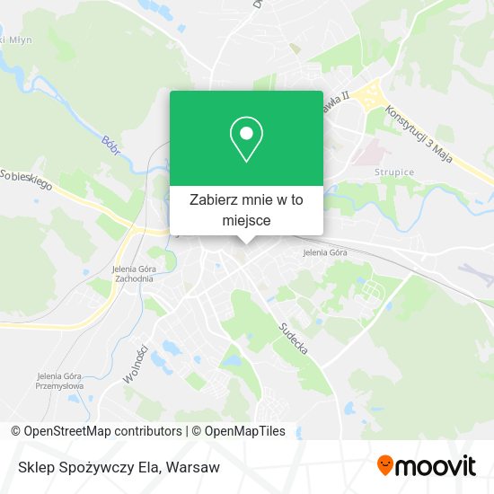 Mapa Sklep Spożywczy Ela