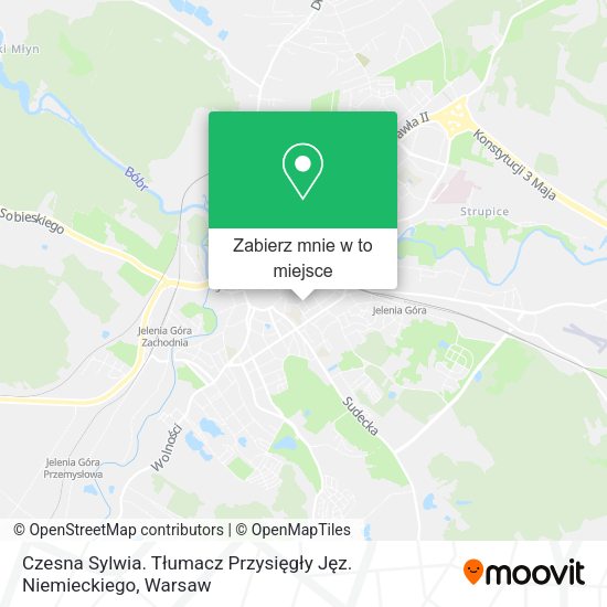 Mapa Czesna Sylwia. Tłumacz Przysięgły Jęz. Niemieckiego