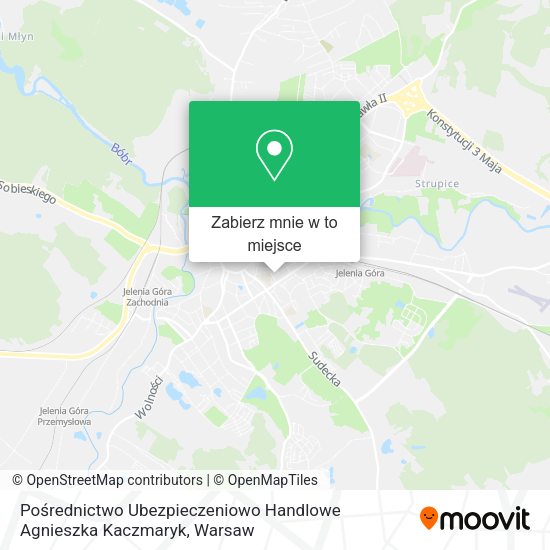 Mapa Pośrednictwo Ubezpieczeniowo Handlowe Agnieszka Kaczmaryk